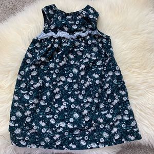 Joe Fresh Toddler Girl Green Floral Dress Size 3T